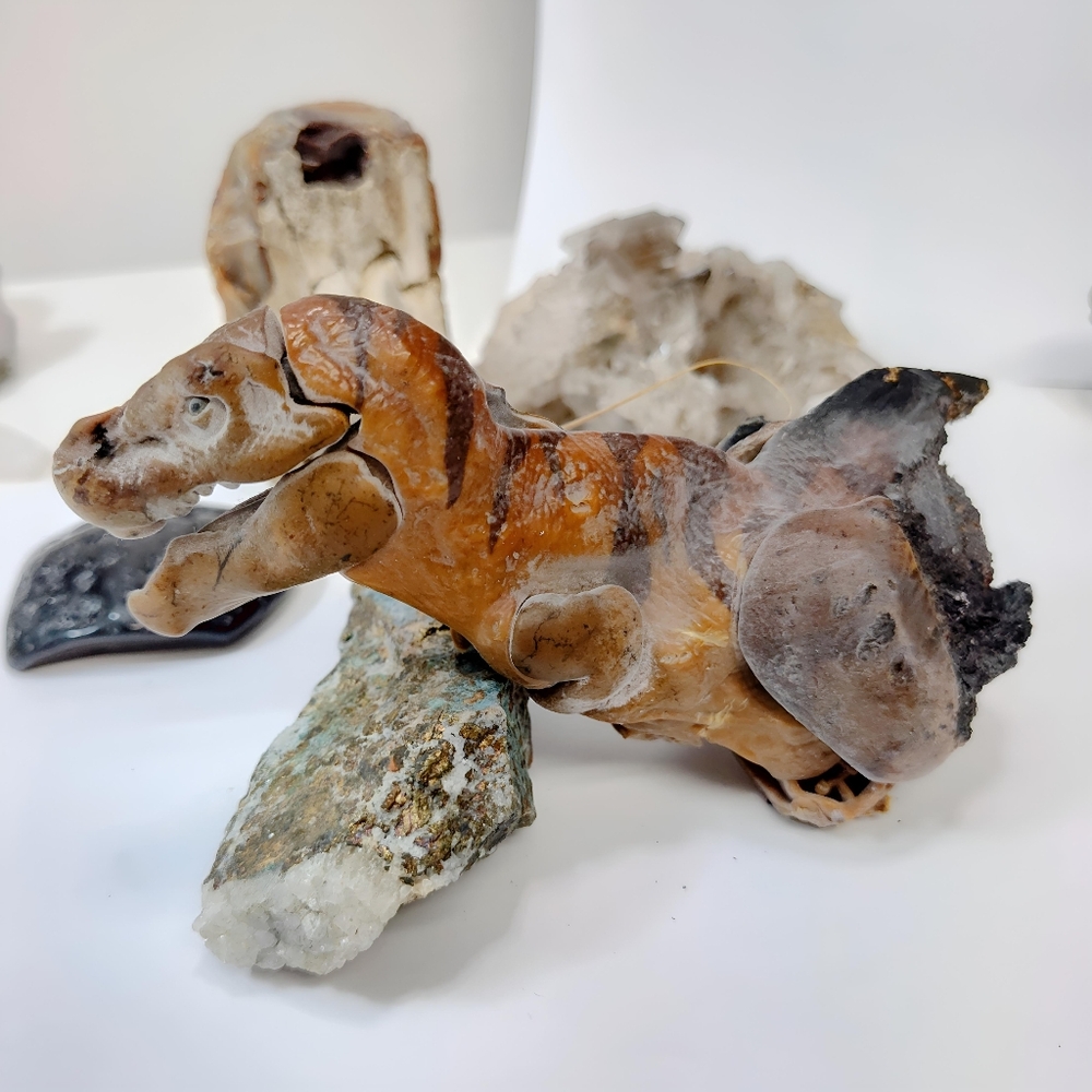 🔥 Inferno Rex Roast-a-sarous One-of-a-Kind T. Rex Art Sculpture by Gabe - Picture 10 of 10